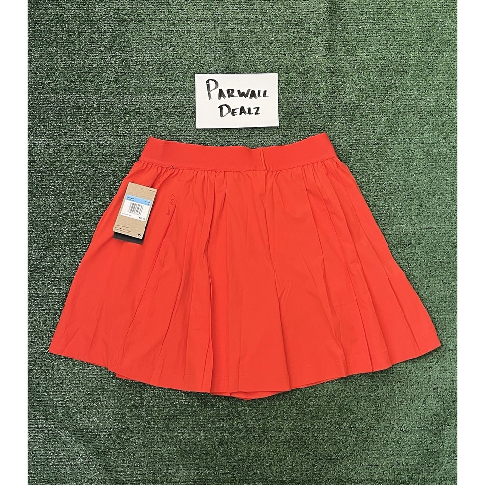 Nike 24.7 Perfect Stretch High Waisted Pleated Shorts Picante Red Women's Medium